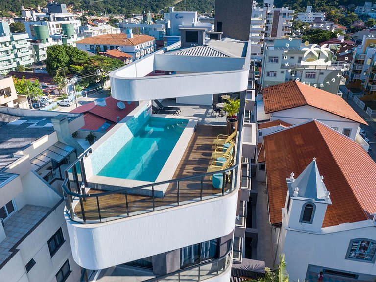 AION suítes 202 - Compacto e luxuoso Loft - Rooftop com pisc