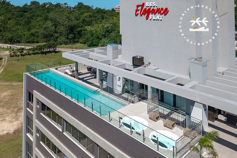 Elegance Flat 409 - Compacto luxuoso - Rooftop com piscina,